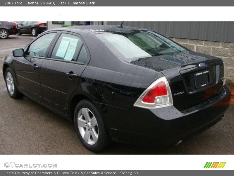 Black / Charcoal Black 2007 Ford Fusion SE V6 AWD