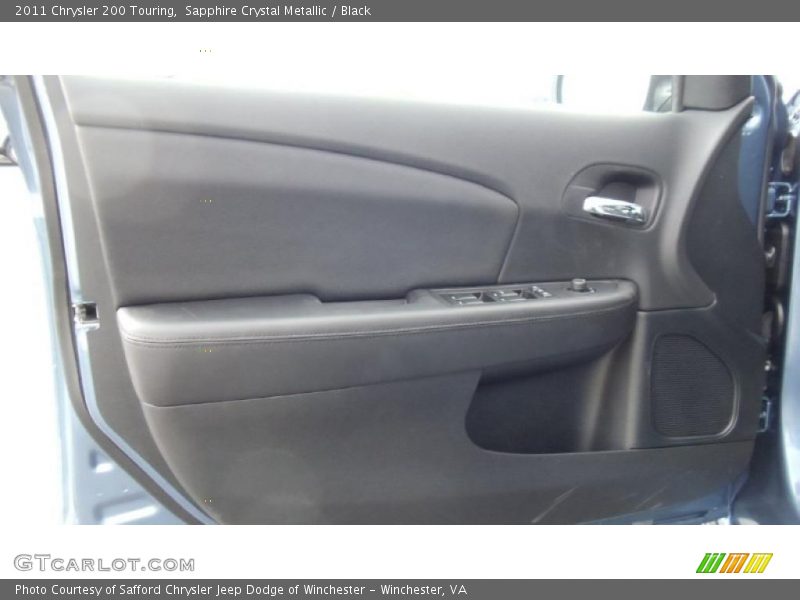 Sapphire Crystal Metallic / Black 2011 Chrysler 200 Touring