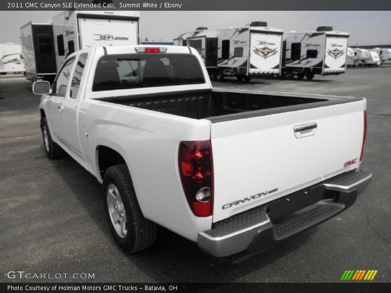 Summit White / Ebony 2011 GMC Canyon SLE Extended Cab
