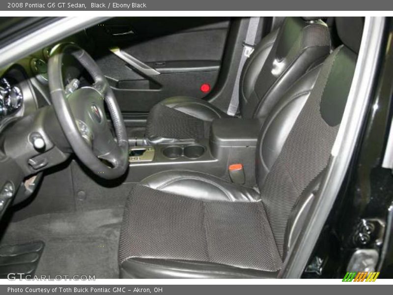 Black / Ebony Black 2008 Pontiac G6 GT Sedan