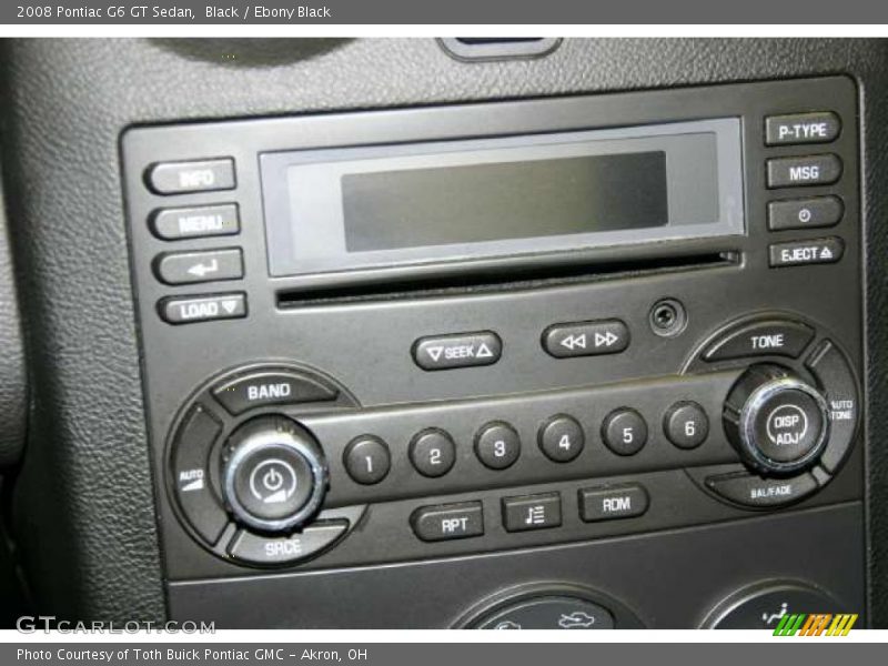 Black / Ebony Black 2008 Pontiac G6 GT Sedan