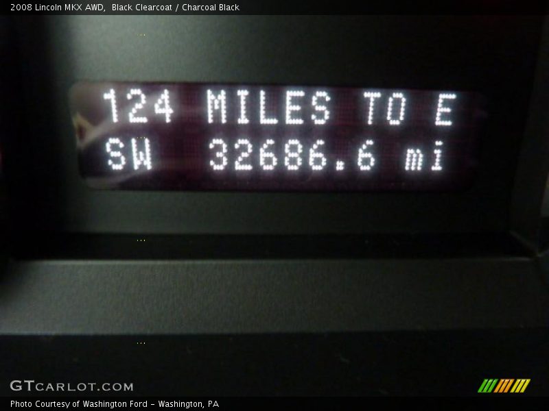 Black Clearcoat / Charcoal Black 2008 Lincoln MKX AWD