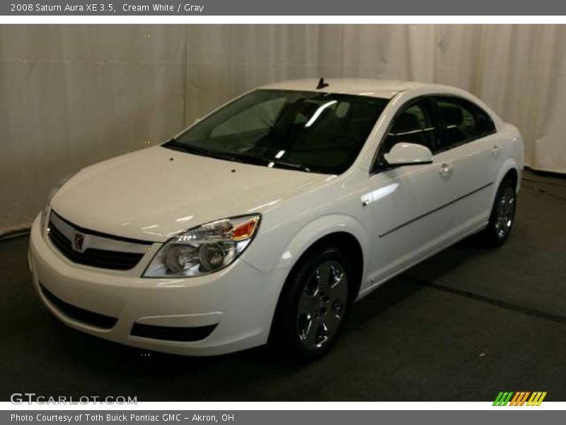 Cream White / Gray 2008 Saturn Aura XE 3.5
