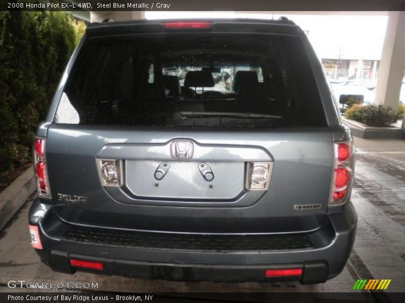 Steel Blue Metallic / Gray 2008 Honda Pilot EX-L 4WD