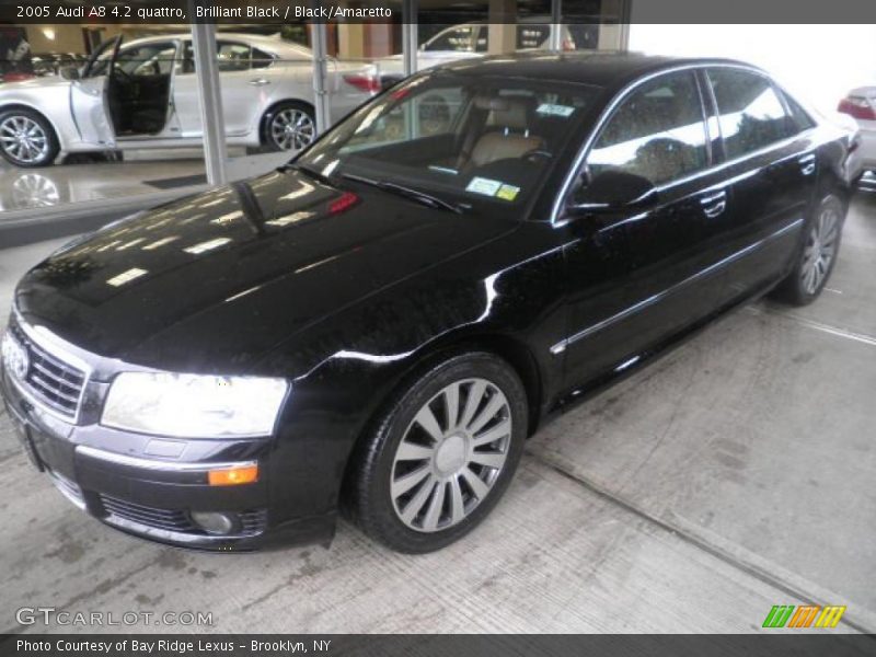 Brilliant Black / Black/Amaretto 2005 Audi A8 4.2 quattro