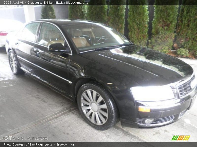 Brilliant Black / Black/Amaretto 2005 Audi A8 4.2 quattro