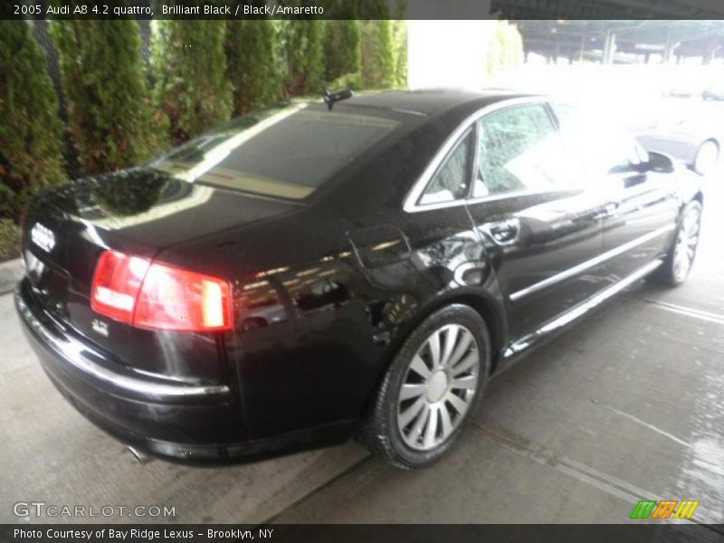 Brilliant Black / Black/Amaretto 2005 Audi A8 4.2 quattro