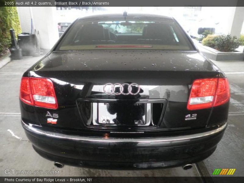 Brilliant Black / Black/Amaretto 2005 Audi A8 4.2 quattro