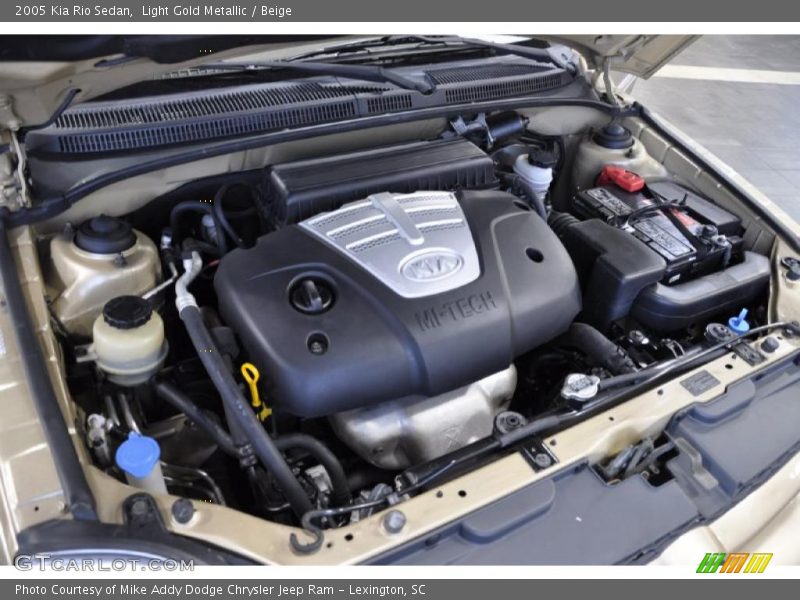  2005 Rio Sedan Engine - 1.6 Liter DOHC 16-Valve 4 Cylinder