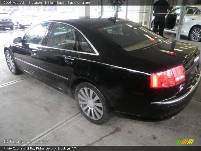 Brilliant Black / Black/Amaretto 2005 Audi A8 4.2 quattro