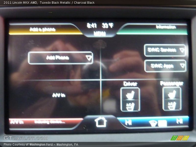 Tuxedo Black Metallic / Charcoal Black 2011 Lincoln MKX AWD