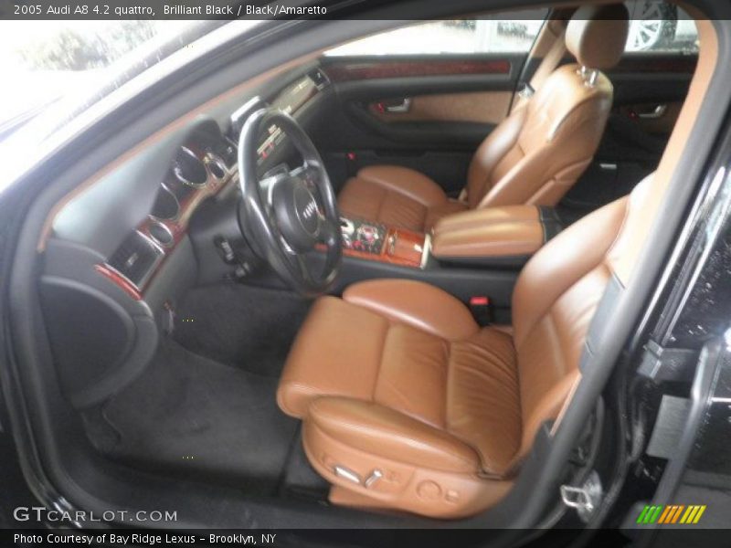 Brilliant Black / Black/Amaretto 2005 Audi A8 4.2 quattro