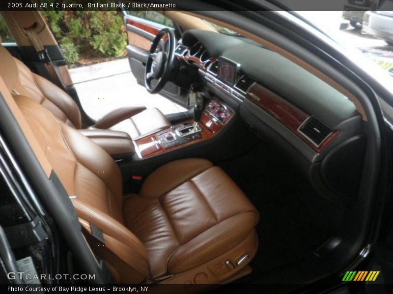 Brilliant Black / Black/Amaretto 2005 Audi A8 4.2 quattro