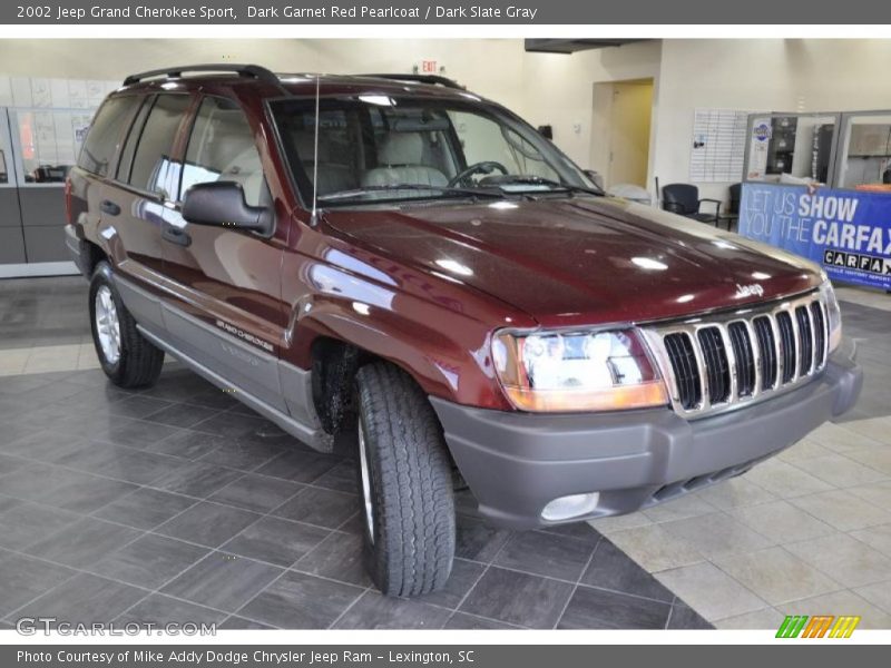 Dark Garnet Red Pearlcoat / Dark Slate Gray 2002 Jeep Grand Cherokee Sport