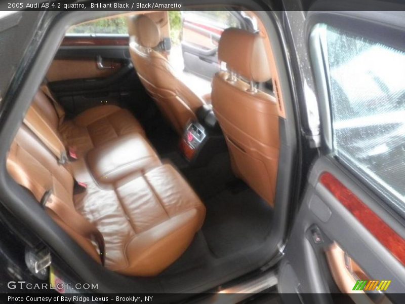 Brilliant Black / Black/Amaretto 2005 Audi A8 4.2 quattro