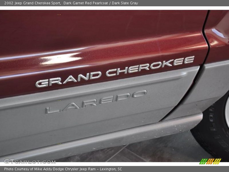 Dark Garnet Red Pearlcoat / Dark Slate Gray 2002 Jeep Grand Cherokee Sport