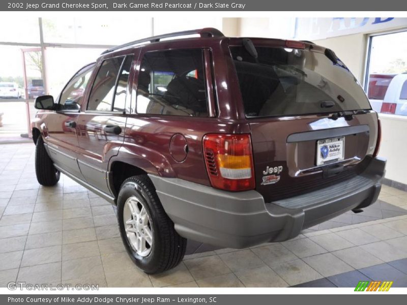 Dark Garnet Red Pearlcoat / Dark Slate Gray 2002 Jeep Grand Cherokee Sport