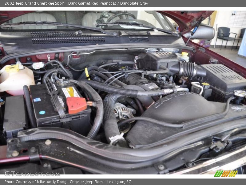 Dark Garnet Red Pearlcoat / Dark Slate Gray 2002 Jeep Grand Cherokee Sport