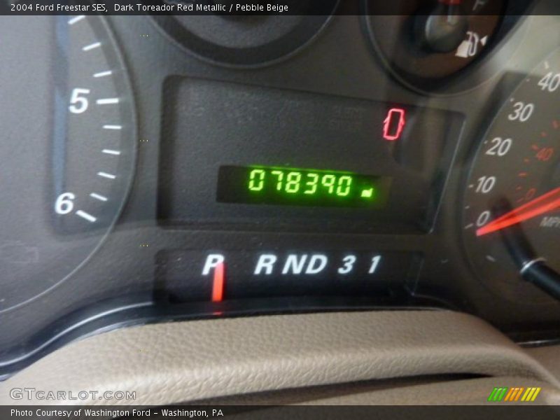 Dark Toreador Red Metallic / Pebble Beige 2004 Ford Freestar SES