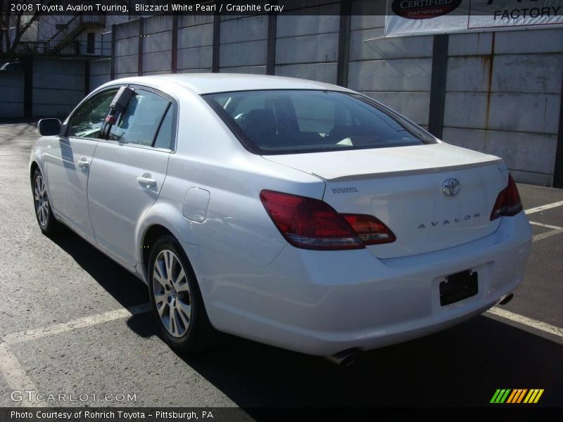 Blizzard White Pearl / Graphite Gray 2008 Toyota Avalon Touring