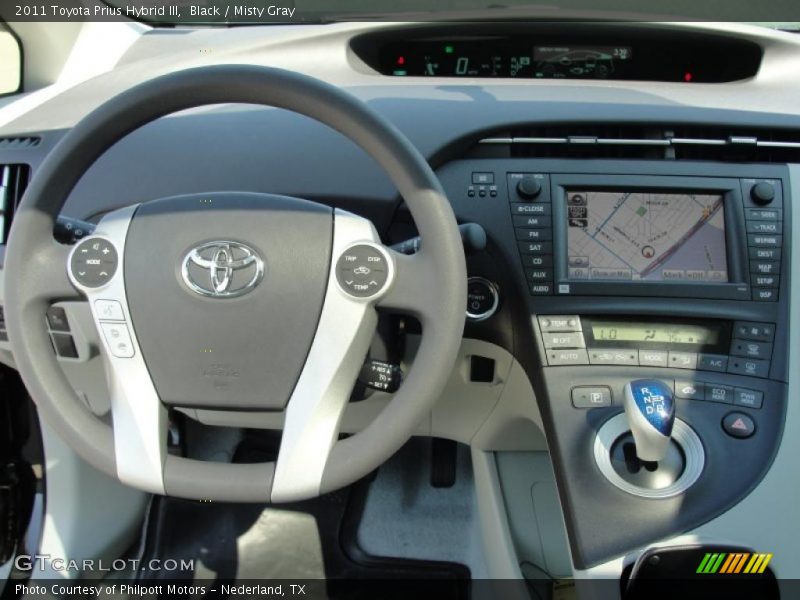 Black / Misty Gray 2011 Toyota Prius Hybrid III