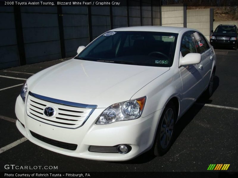 Blizzard White Pearl / Graphite Gray 2008 Toyota Avalon Touring