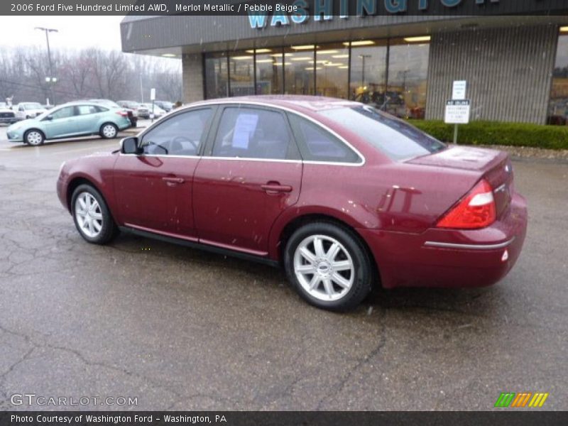 Merlot Metallic / Pebble Beige 2006 Ford Five Hundred Limited AWD