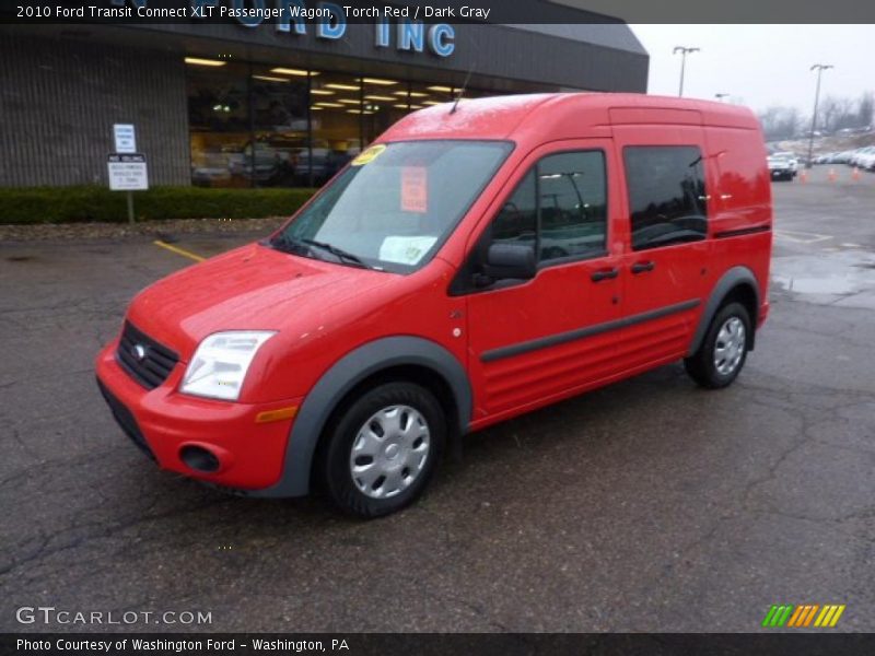 Torch Red / Dark Gray 2010 Ford Transit Connect XLT Passenger Wagon