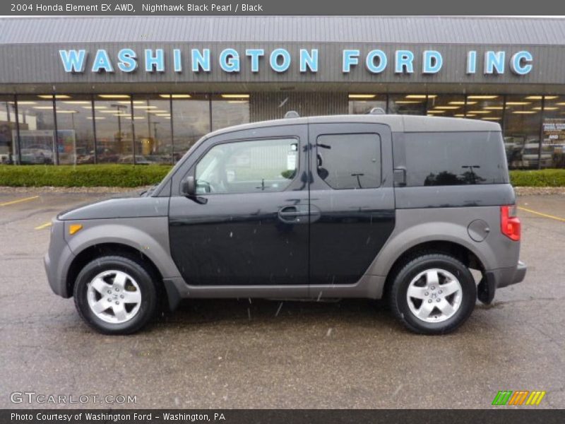 Nighthawk Black Pearl / Black 2004 Honda Element EX AWD