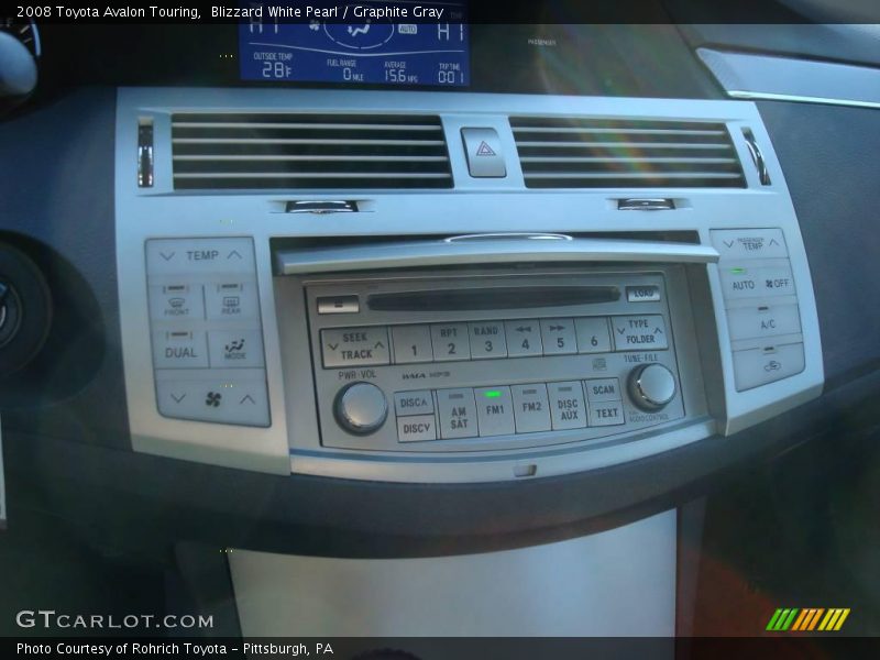 Blizzard White Pearl / Graphite Gray 2008 Toyota Avalon Touring