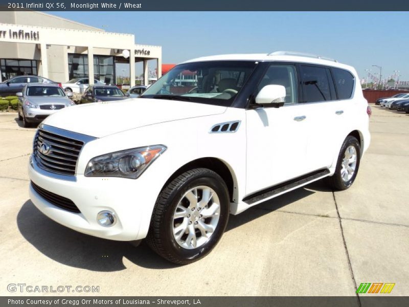 Moonlight White / Wheat 2011 Infiniti QX 56