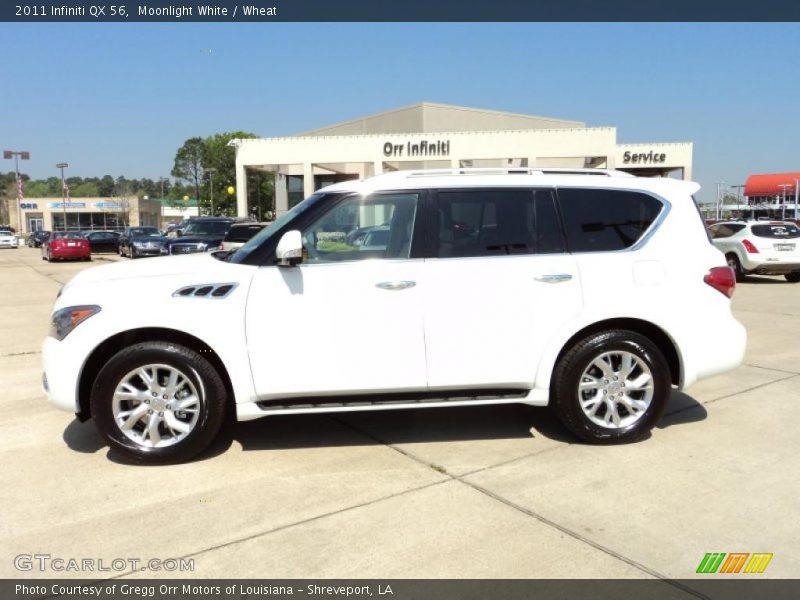 Moonlight White / Wheat 2011 Infiniti QX 56