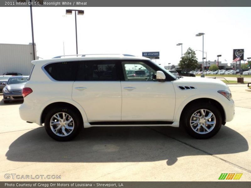 Moonlight White / Wheat 2011 Infiniti QX 56