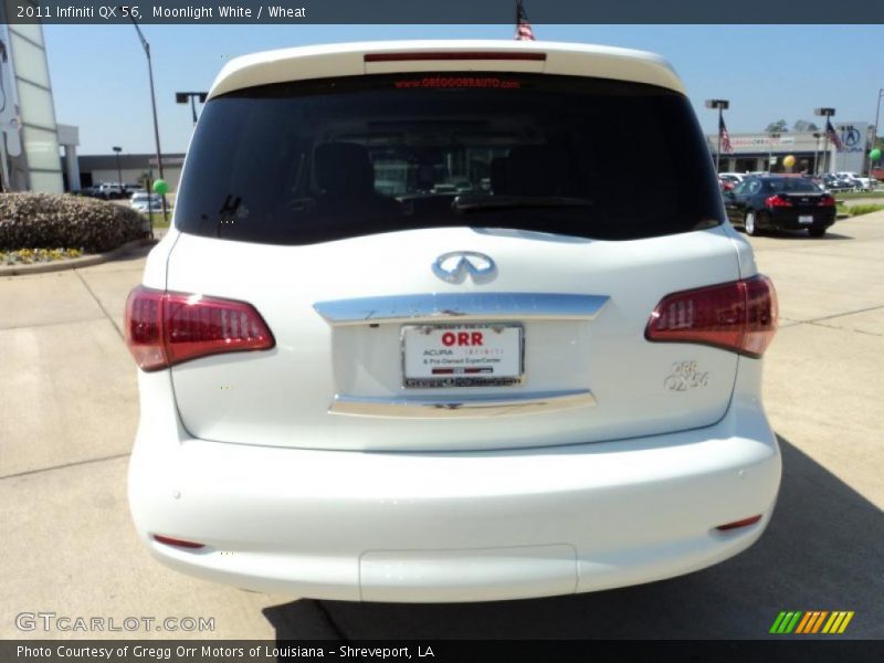 Moonlight White / Wheat 2011 Infiniti QX 56