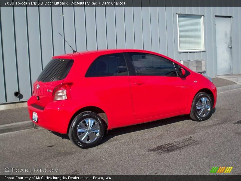 Absolutely Red / Dark Charcoal 2008 Toyota Yaris S 3 Door Liftback