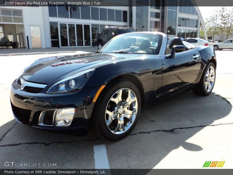 Midnight Blue / Tan 2008 Saturn Sky Red Line Roadster