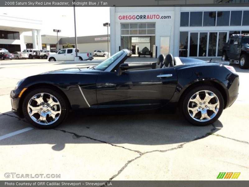 Midnight Blue / Tan 2008 Saturn Sky Red Line Roadster