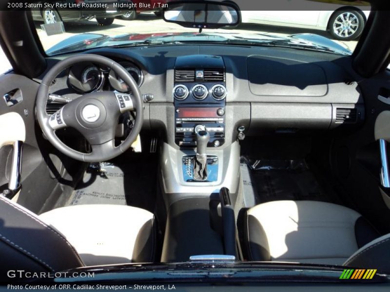 Midnight Blue / Tan 2008 Saturn Sky Red Line Roadster