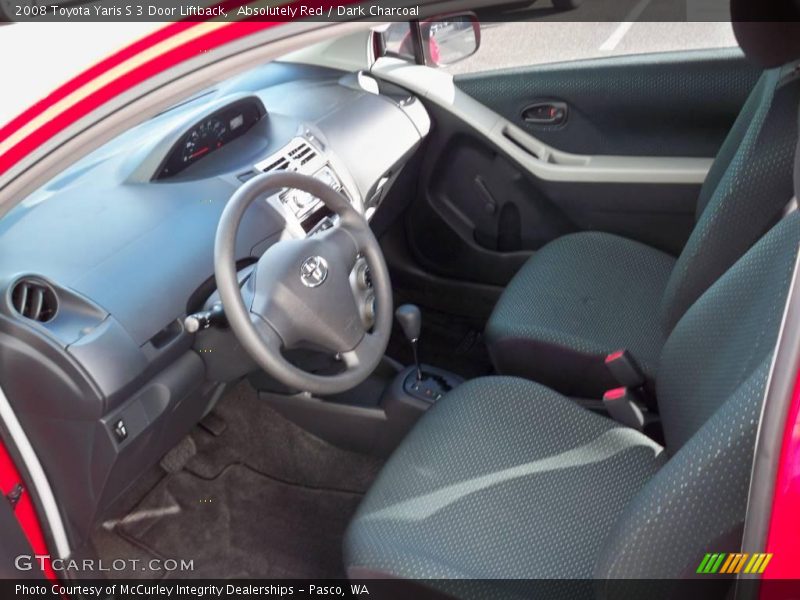 Absolutely Red / Dark Charcoal 2008 Toyota Yaris S 3 Door Liftback
