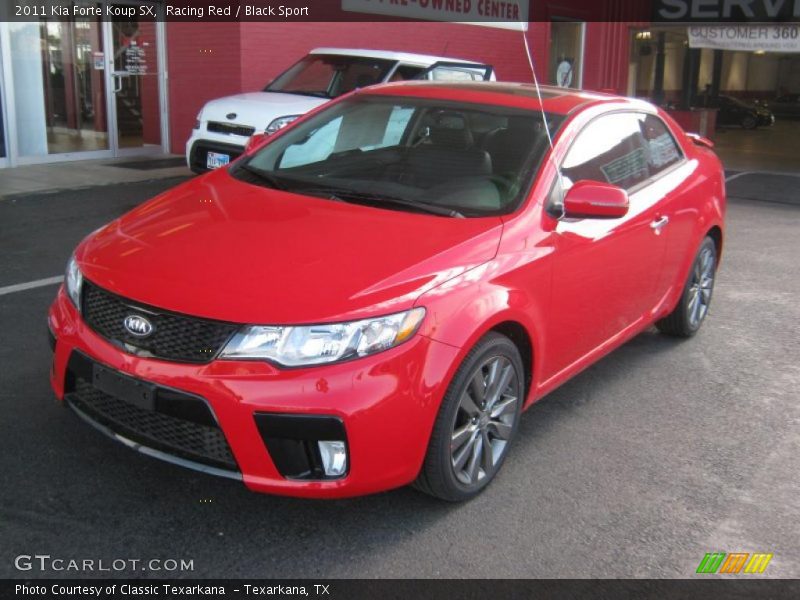 Racing Red / Black Sport 2011 Kia Forte Koup SX