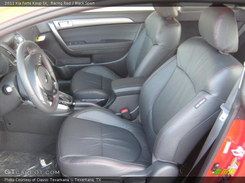  2011 Forte Koup SX Black Sport Interior