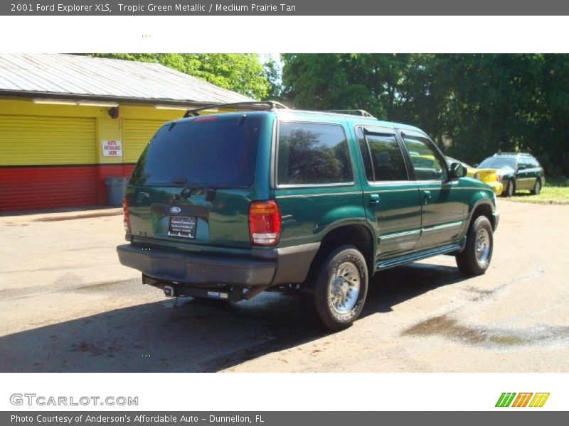 Tropic Green Metallic / Medium Prairie Tan 2001 Ford Explorer XLS