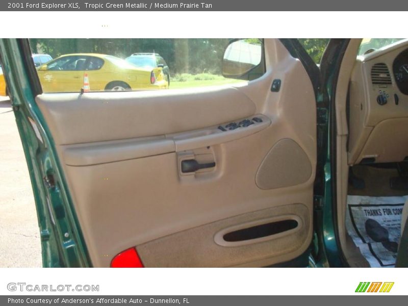 Tropic Green Metallic / Medium Prairie Tan 2001 Ford Explorer XLS