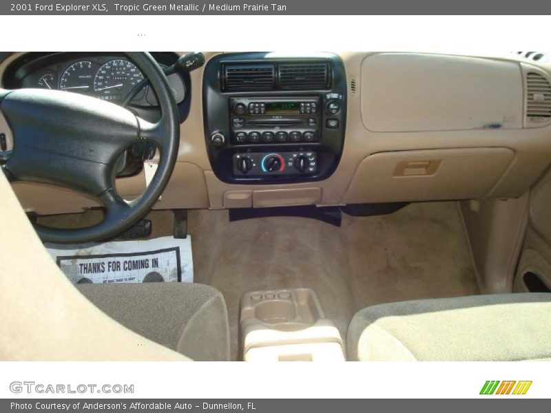 Dashboard of 2001 Explorer XLS