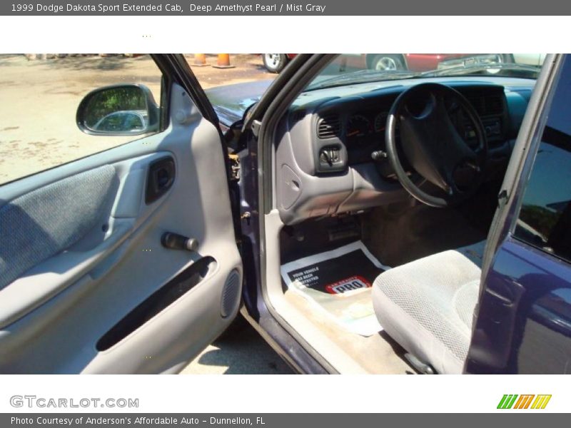 Deep Amethyst Pearl / Mist Gray 1999 Dodge Dakota Sport Extended Cab