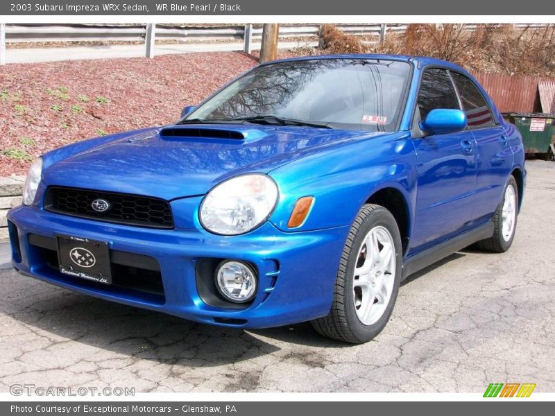 WR Blue Pearl / Black 2003 Subaru Impreza WRX Sedan