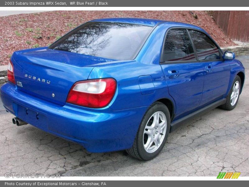 WR Blue Pearl / Black 2003 Subaru Impreza WRX Sedan