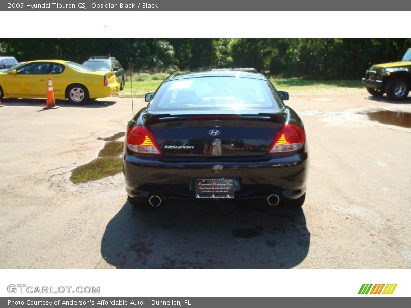 Obsidian Black / Black 2005 Hyundai Tiburon GS