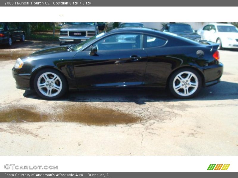 Obsidian Black / Black 2005 Hyundai Tiburon GS