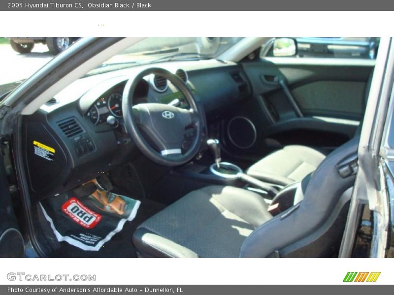 Obsidian Black / Black 2005 Hyundai Tiburon GS